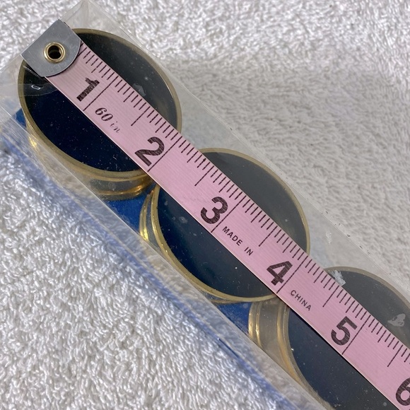 Vintage Giftcraft Brass Napkin Rings Set x4 New - Picture 6 of 13